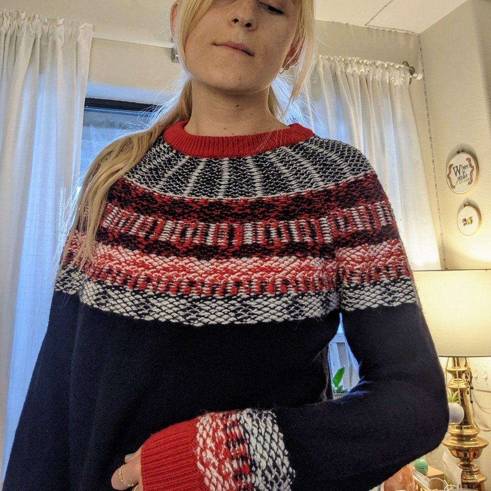 ASOS DESIGN Tall sweater, vintage fairisle Size 6